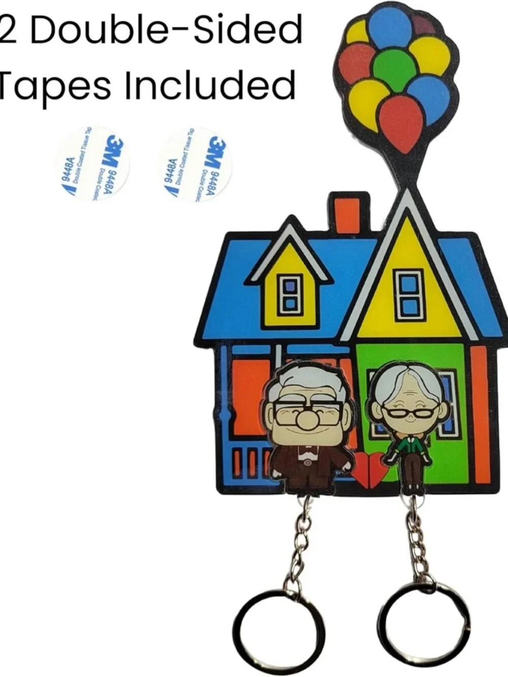 Couple Keychain Set - Cute Acrylic Cartoon Keychains for Him & Her, Valentine's